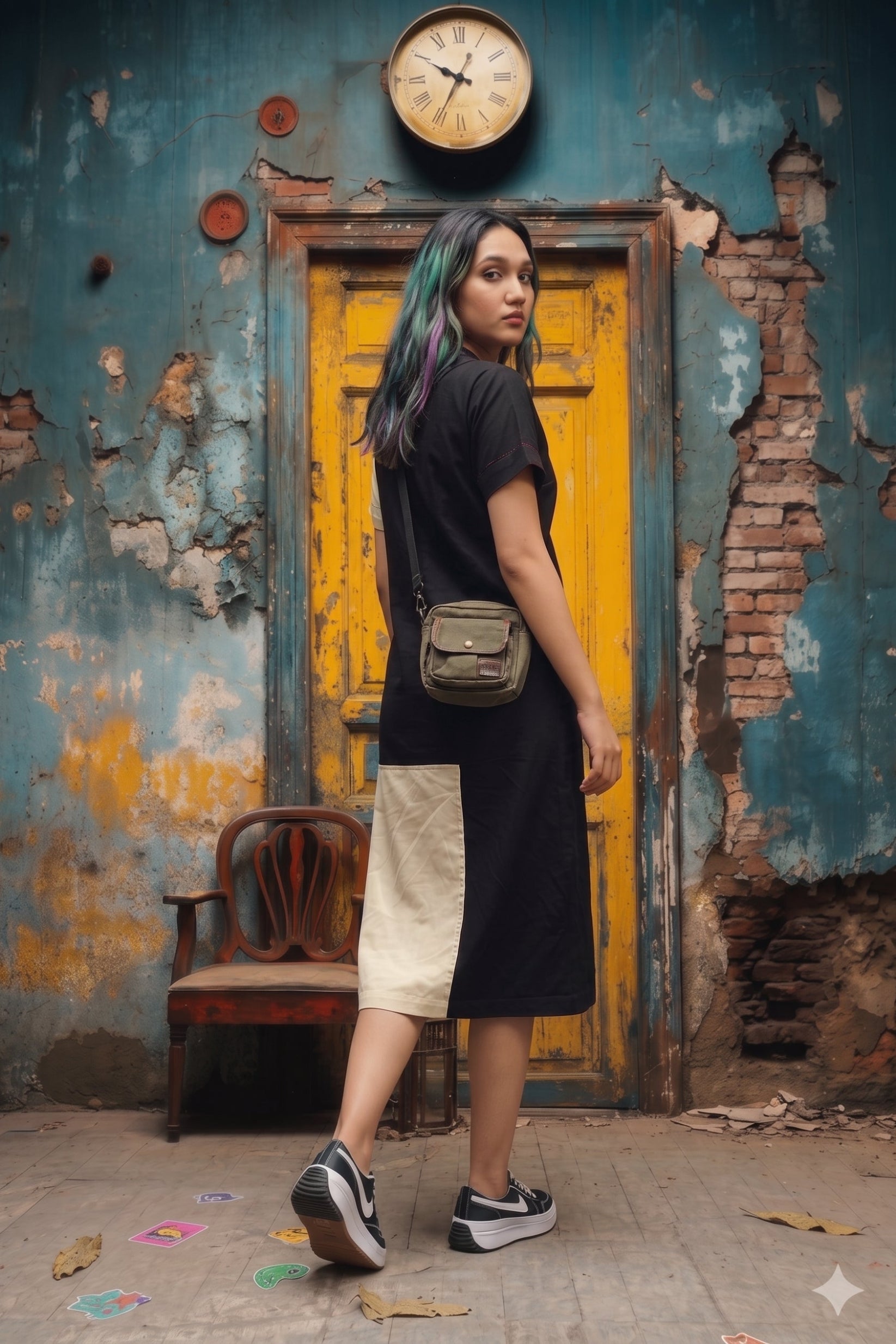 Yin Meets Yang Dress (Oversized)